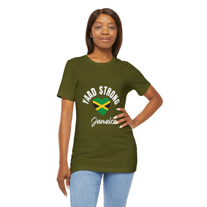 Yaad Strong Jamaica T-Shirt — Jamaican Flag Heart Pride Tee
