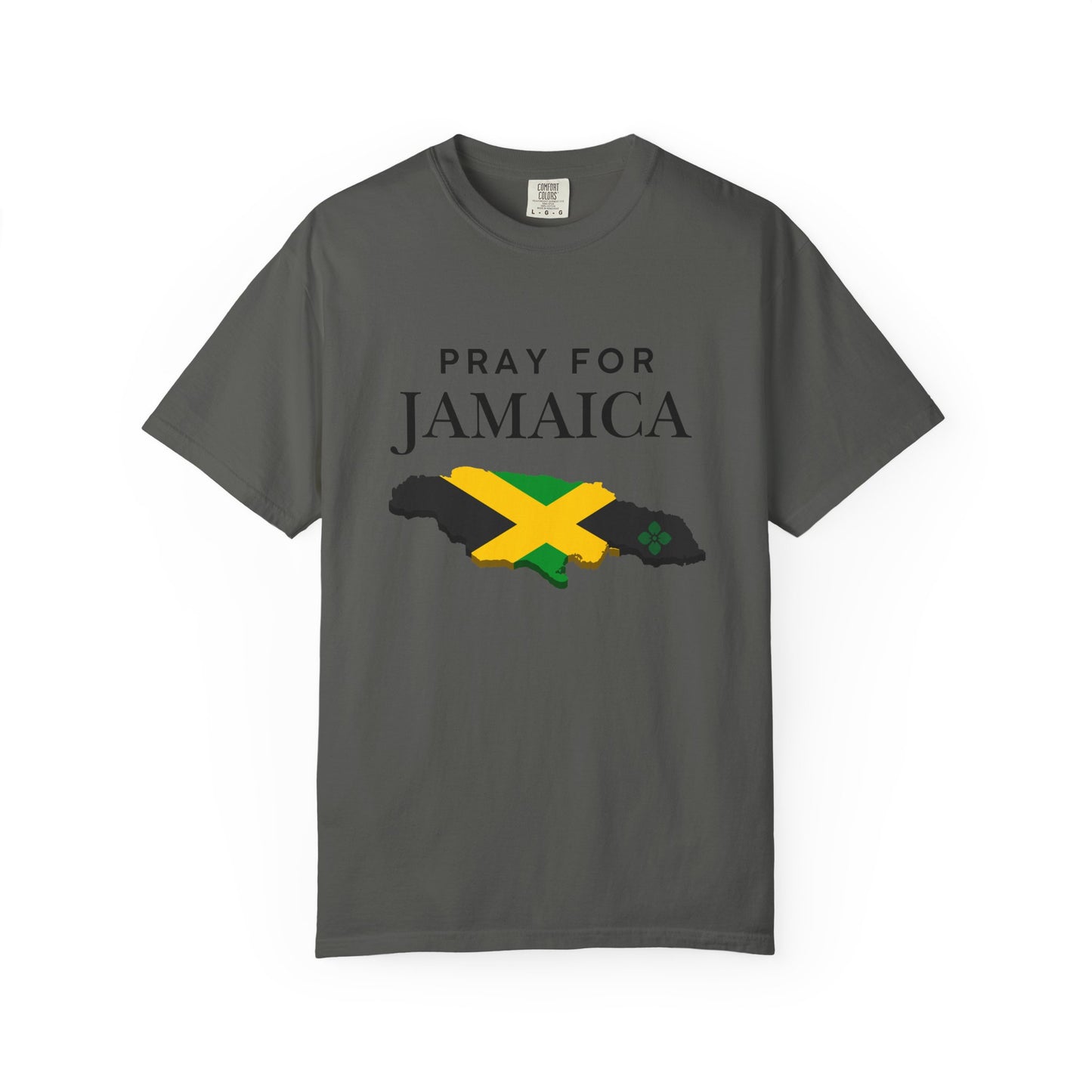 Pray for Jamaica T-Shirt — Jamaica Flag Map Relief Tee