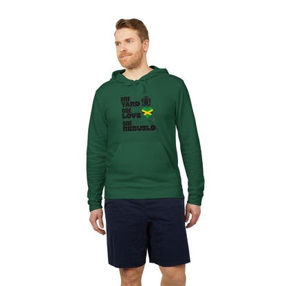 Jamaica Love Hoodie — Reggae Island Flag Heart Design