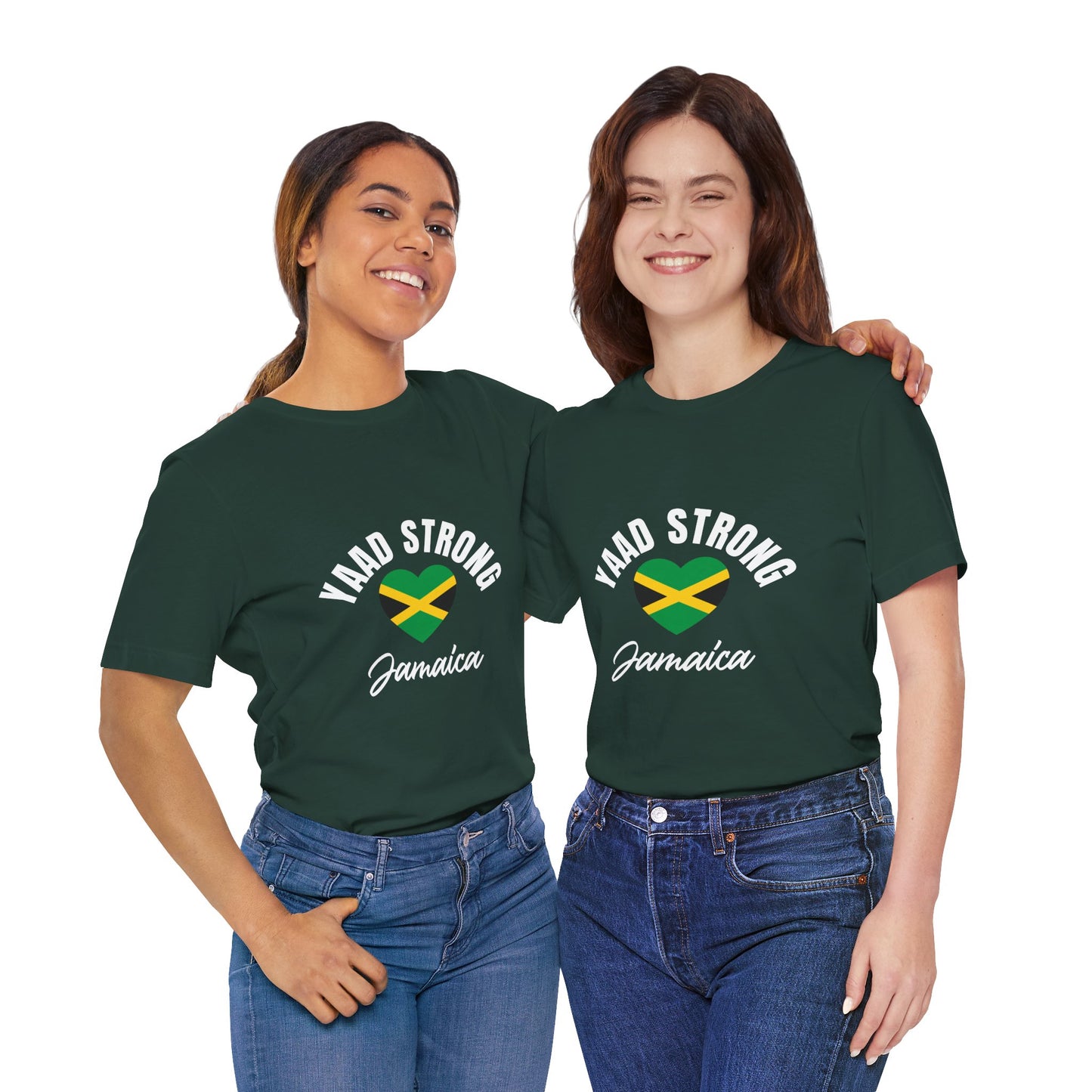 Yaad Strong Jamaica T-Shirt — Jamaican Flag Heart Pride Tee