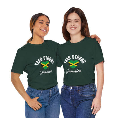 Yaad Strong Jamaica T-Shirt — Jamaican Flag Heart Pride Tee