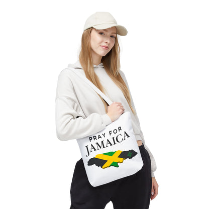 Pray for Jamaica Tote Bag — Jamaican Flag Map Charity Support Tote